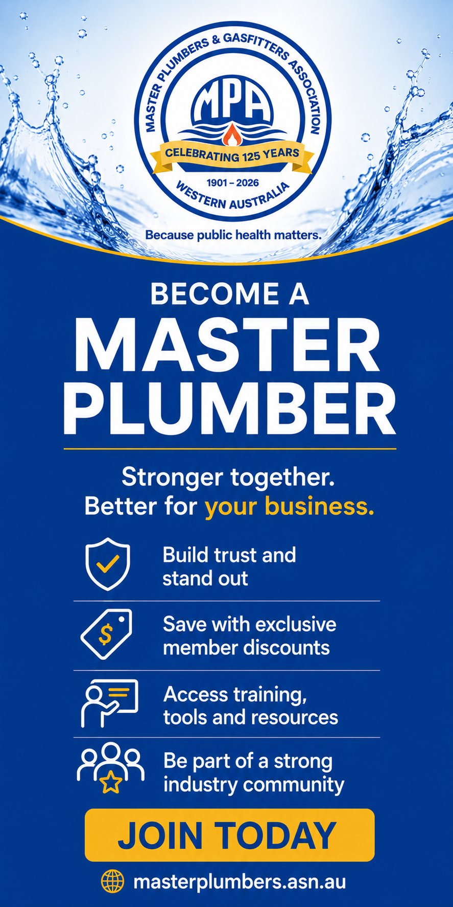 Become a Master Plumber — Master Plumbers & Gasfitters Association of WA