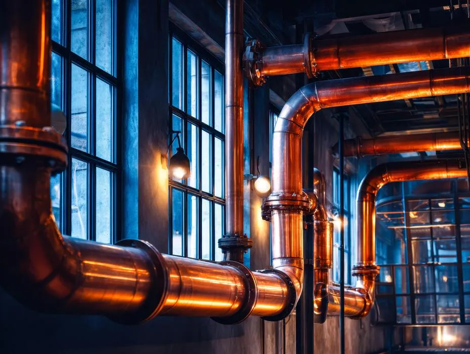 industrial-copper-pipes-running-along-a-factory-wall-with-large-windows-and-warm-lighting-photo.jpg
